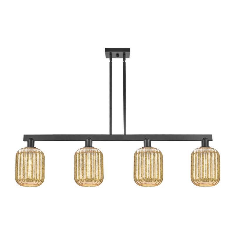 Innovations Lighting Urban Downtown - Preston - 4 Light 48" Jar Shade Stem Hung Island Light