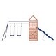 preview thumbnail 3 of 21, vidaXL Swing Set Outdoor Backyard Wooden Playground Equipment for Kids Age 3-8