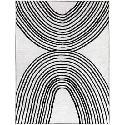Arches Modern Abstract Indoor/Outdoor Area Rug
