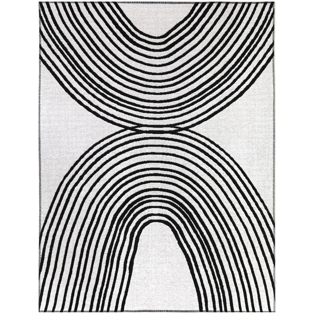 Arches Modern Abstract Indoor/Outdoor Area Rug