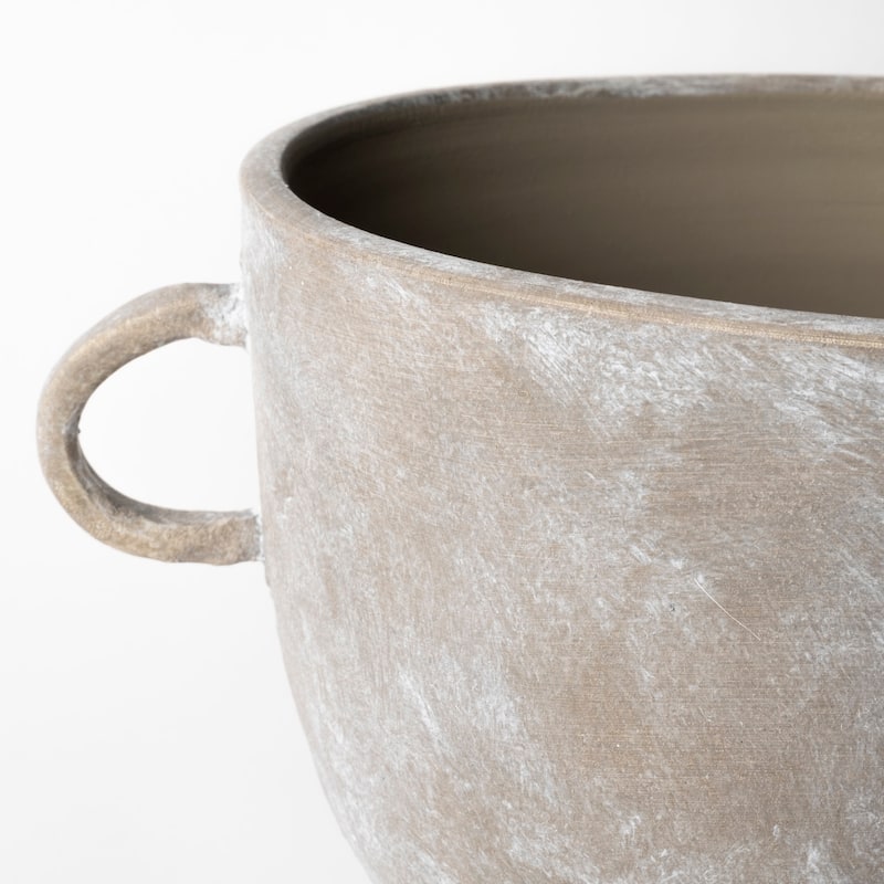 Deya Rustic Brown Ceramic Vase (Small)