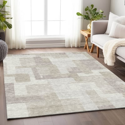 Premium Washable Super Soft Modern Geo Mayfield Rug