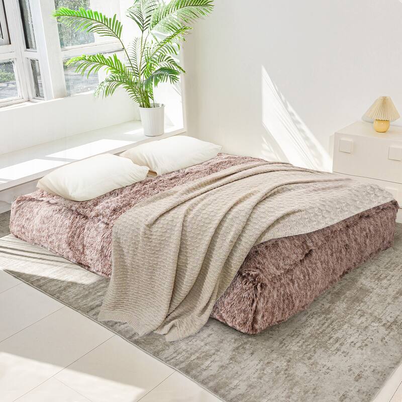 Giant Convertible Bean Bag Chair, Folds from Beanbag to Floor Mattress Bed