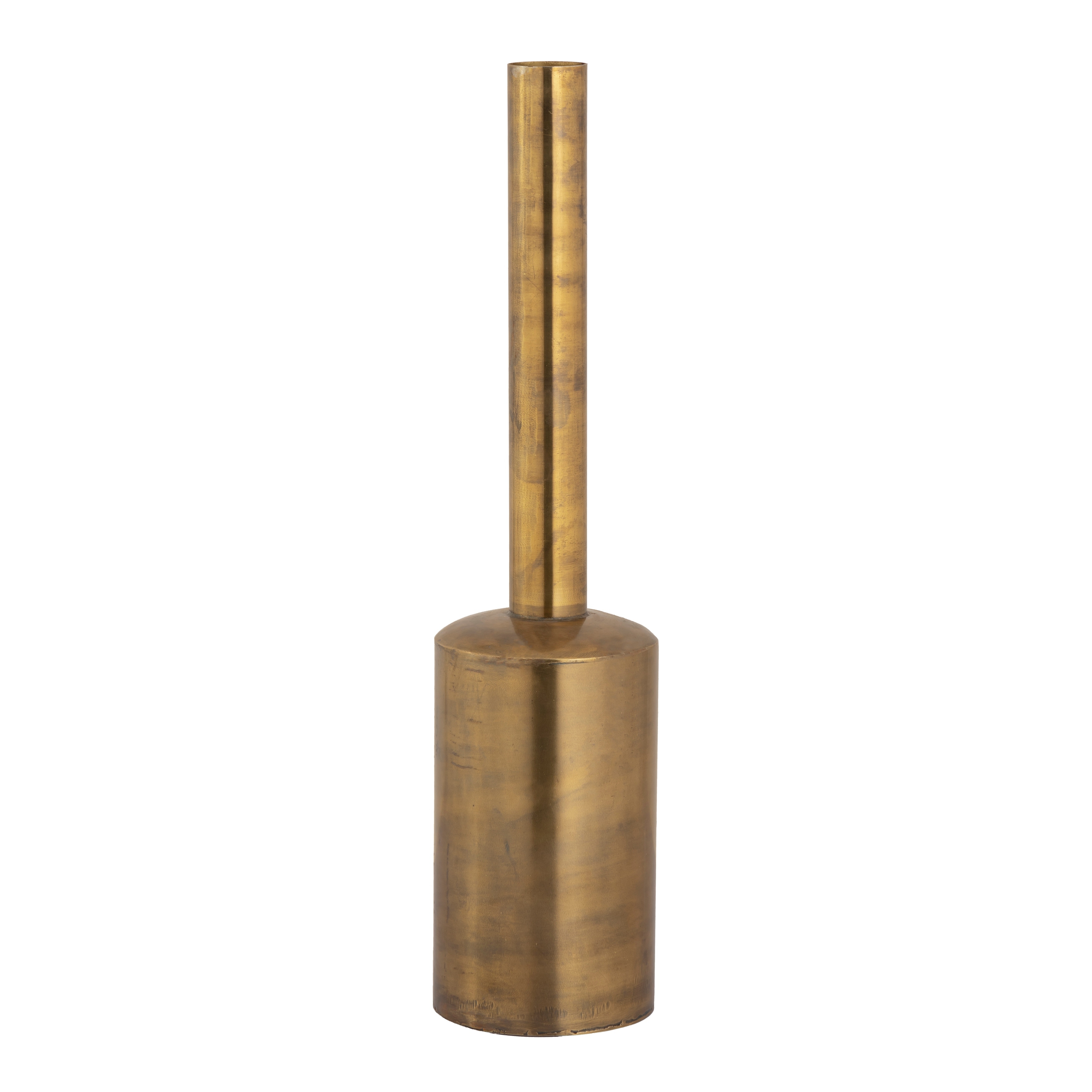 Atlas Tucker Antique Gold Metal Vase