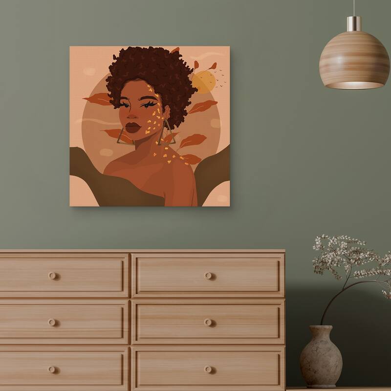 Fro Glow by Princella Canvas Art Print