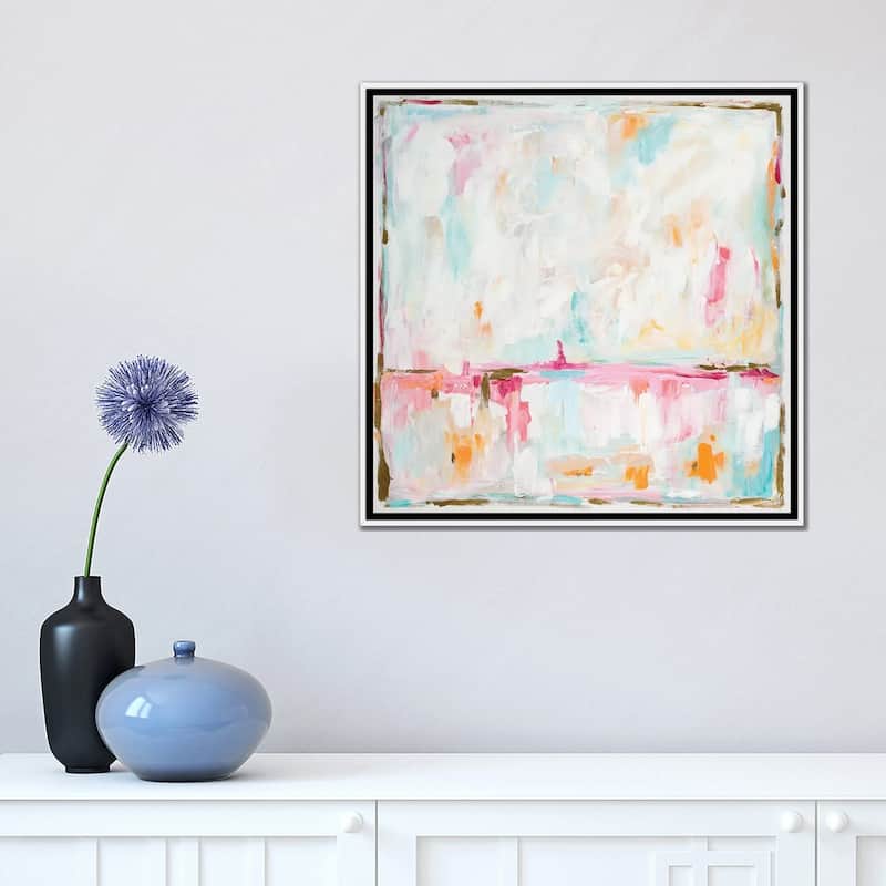iCanvas "Cotton Candy Cloud" by L. Hewitt Framed Canvas Print