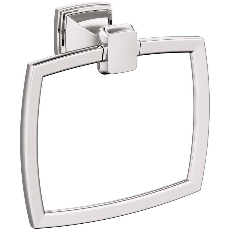 Amerock Revitalize 6-13/16" Wall Mounted Towel Ring - Polished Nickel