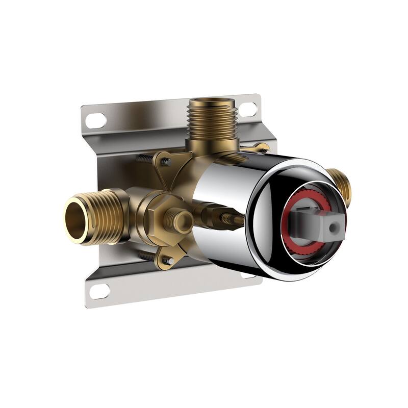 4.7 inch Wall-Mounted Round Shower System with Rough-in Valve