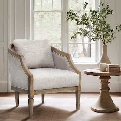 Martha Stewart Whitney Natural Accent Chair - 27"W x 29"D x 31"H