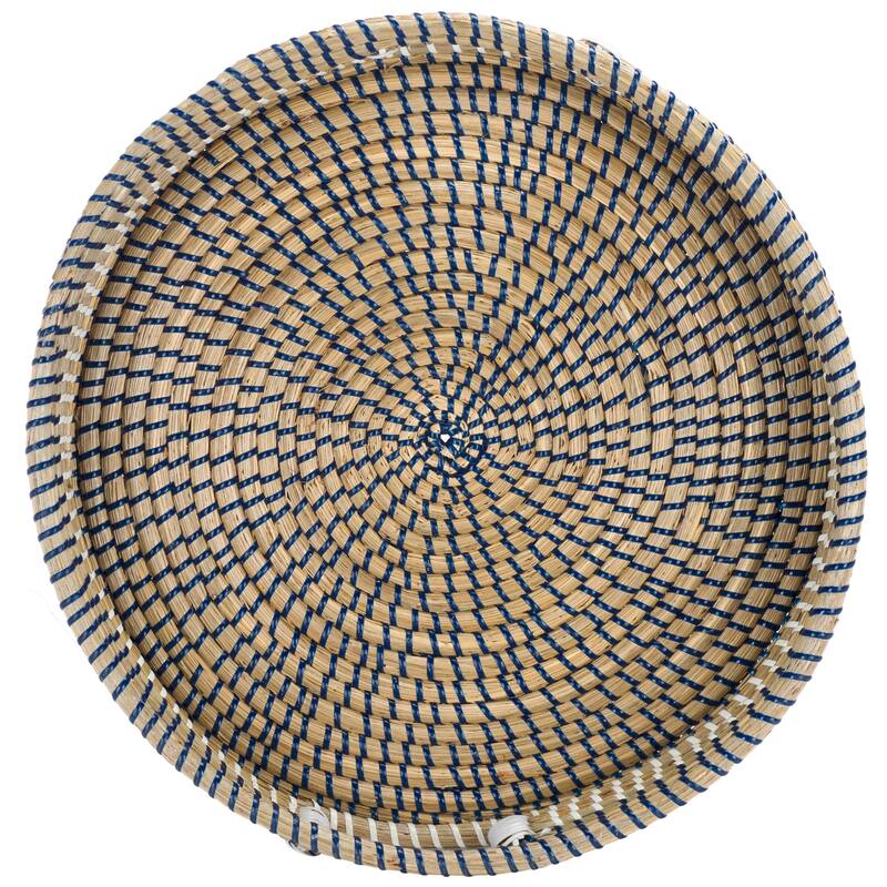 SAFAVIEH Helgard Round Tray (Fully Assembled) - 15.7 In. W x 15.7 In. D x 2.7 In. H - 16"W x 16"D x 3"H