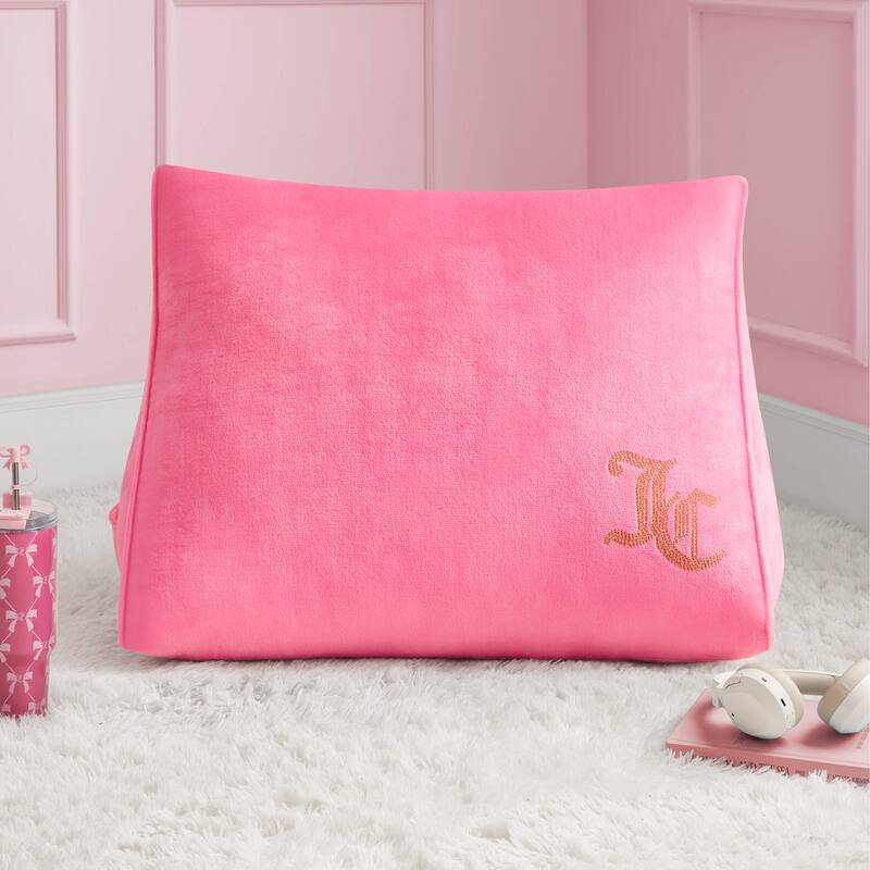 Juicy Couture Rhinestone Pillow Wedge 1-Piece - 24" x 18" - Hot PInk