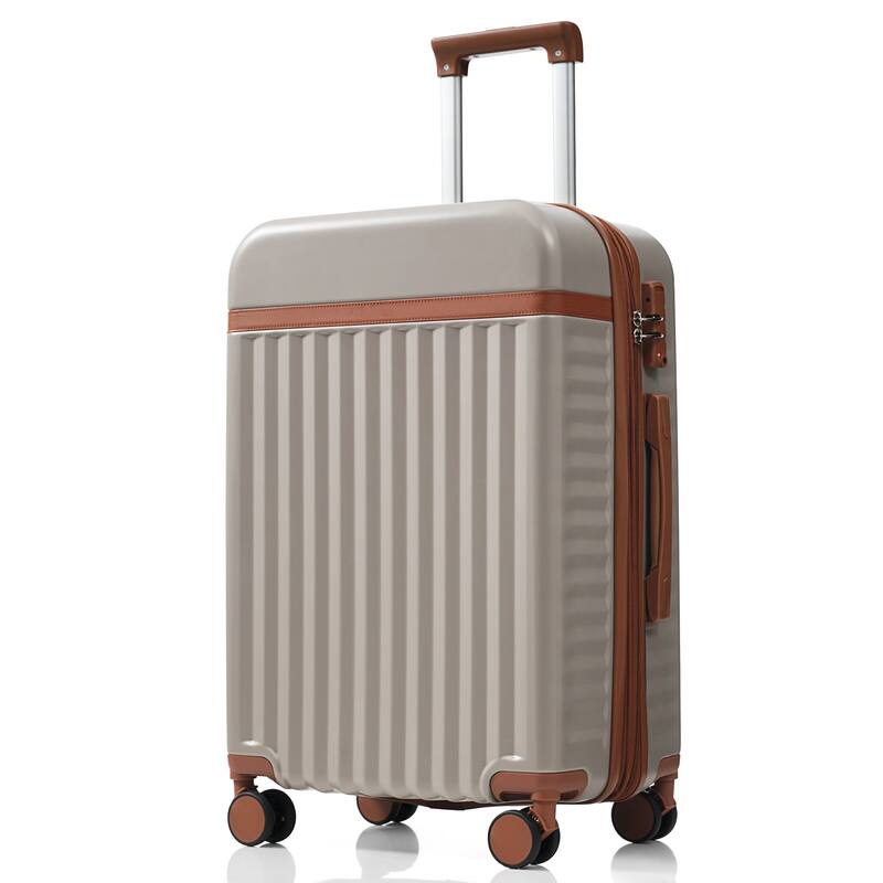 Luggage Set of 3, 20inch with USB Port, front opening design Airline Certified Carry on Luggage, ABS Hard Shell Luggage