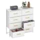 Modern 4/8/10-drawer Bedroom Fabric Dresser Storage Tower with Wood Top