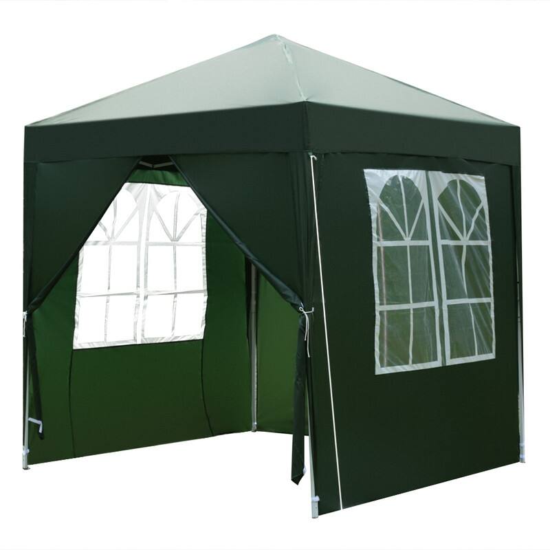 10 ft. x 10 ft. Green Straight Leg Pop-Up Canopy - 6.5x6.5-4sides - Green