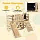 preview thumbnail 5 of 4, 8-in-1 Toddler Slide Wooden Playground with Climber - Natural