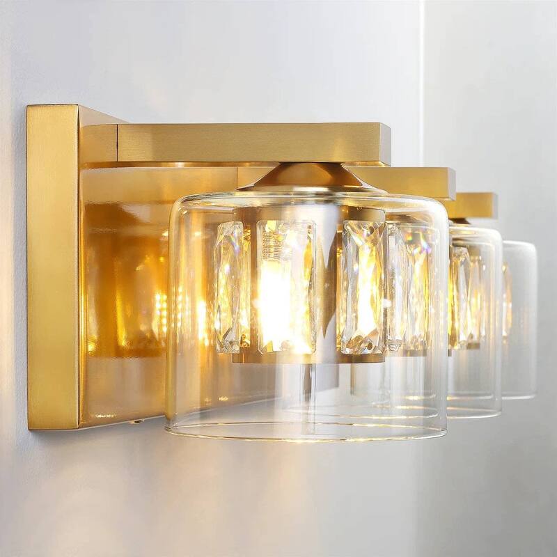 Kolt Gold Traditional 3-Light Bathroom Vanity Light