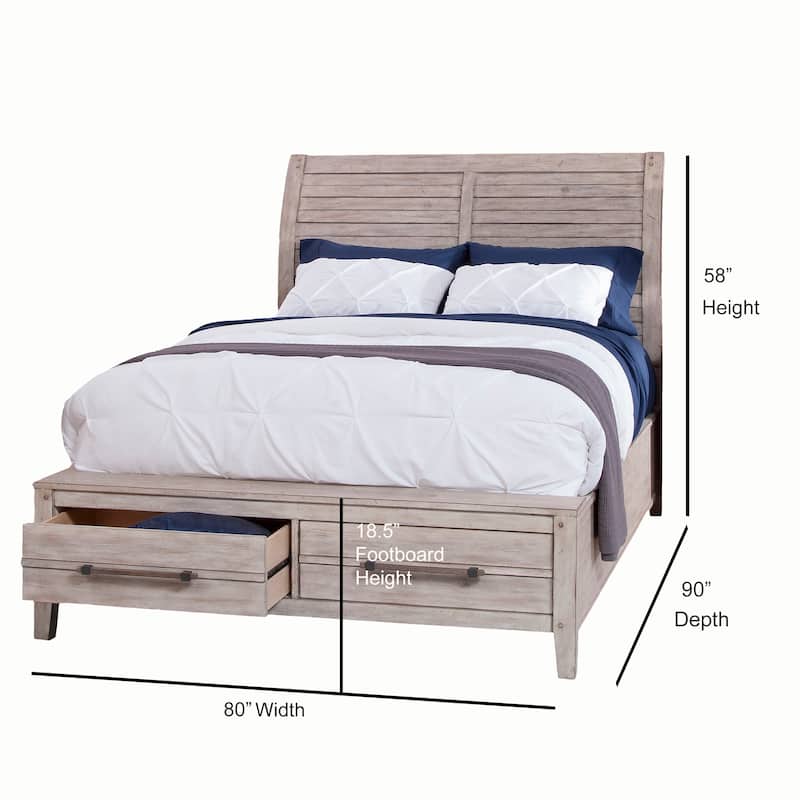 Asher Sleigh Storage Bed
