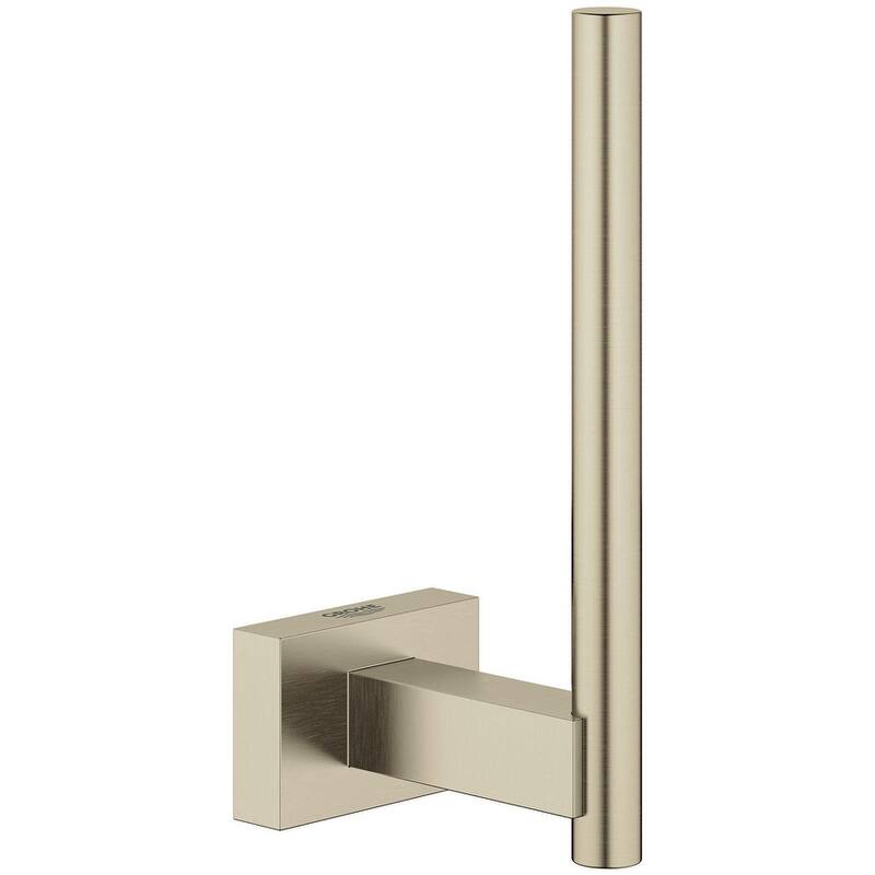 Grohe Essentials Cube Toilet Paper Holder - Brushed Nickel