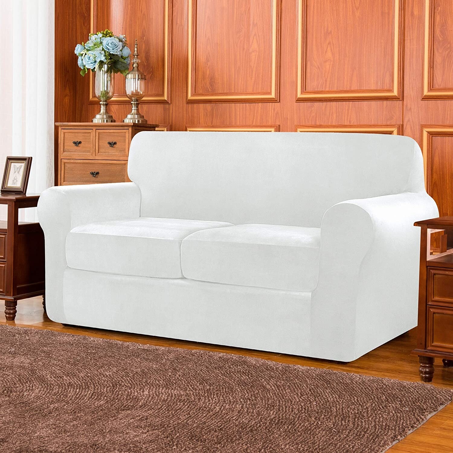 Subrtex Sofa Cover Stretch Slipcover with Separate Cushion Covers On Sale Bed Bath Beyond 32514045