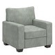 preview thumbnail 12 of 60, Roros Fabric Upholstered Square Arm Chair by iNSPIRE Q Classic Moss Green and White Herringbone Pattern