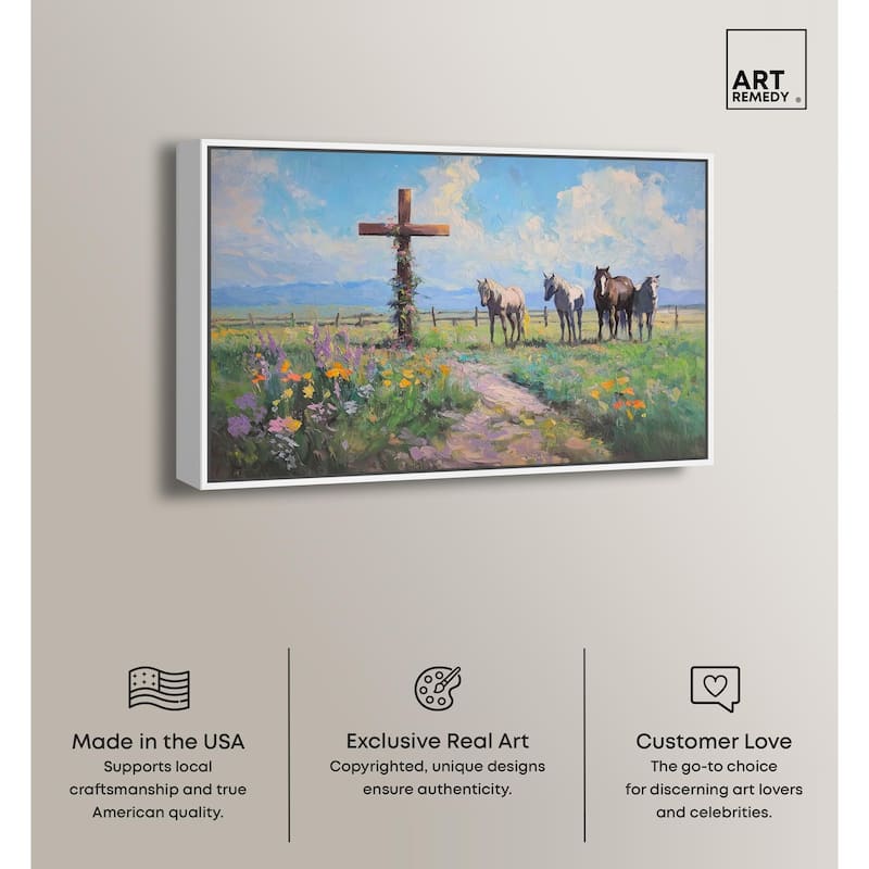 Faithful Pasture Canvas by Art Remedy