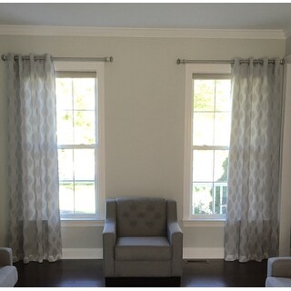 Shop Madison Park Ivy Woven Metallic Ikat Curtain Panel