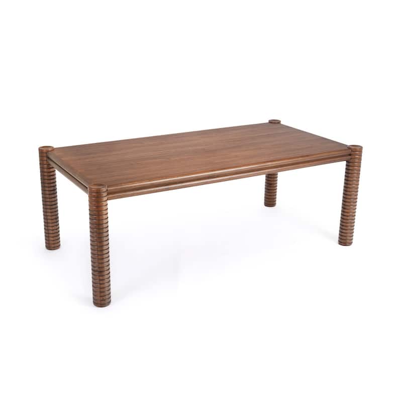 Studio London Ellis Dining Table Mid-Century Rectangular Walnut Acacia Finish