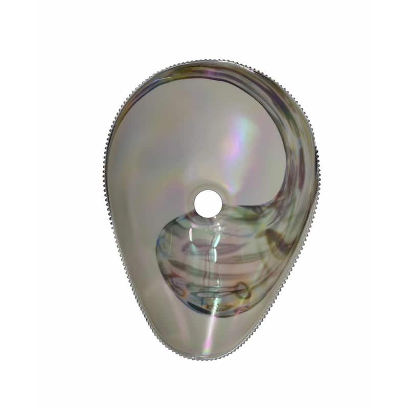 Amalfi Handmade Murano Glass Bathroom Sink - 17.5x12x6.75