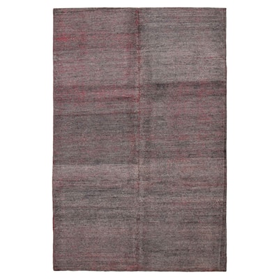 ECARPETGALLERY Hand-knotted Loreto Grey Silk Rug - 9'7 x 14'11