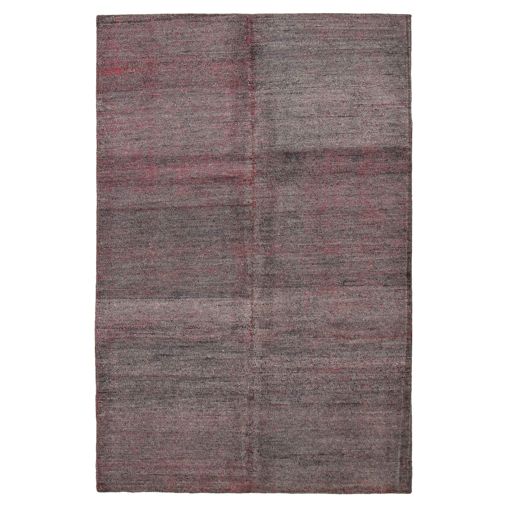 ECARPETGALLERY Hand-knotted Loreto Grey Silk Rug - 9'7 x 14'11