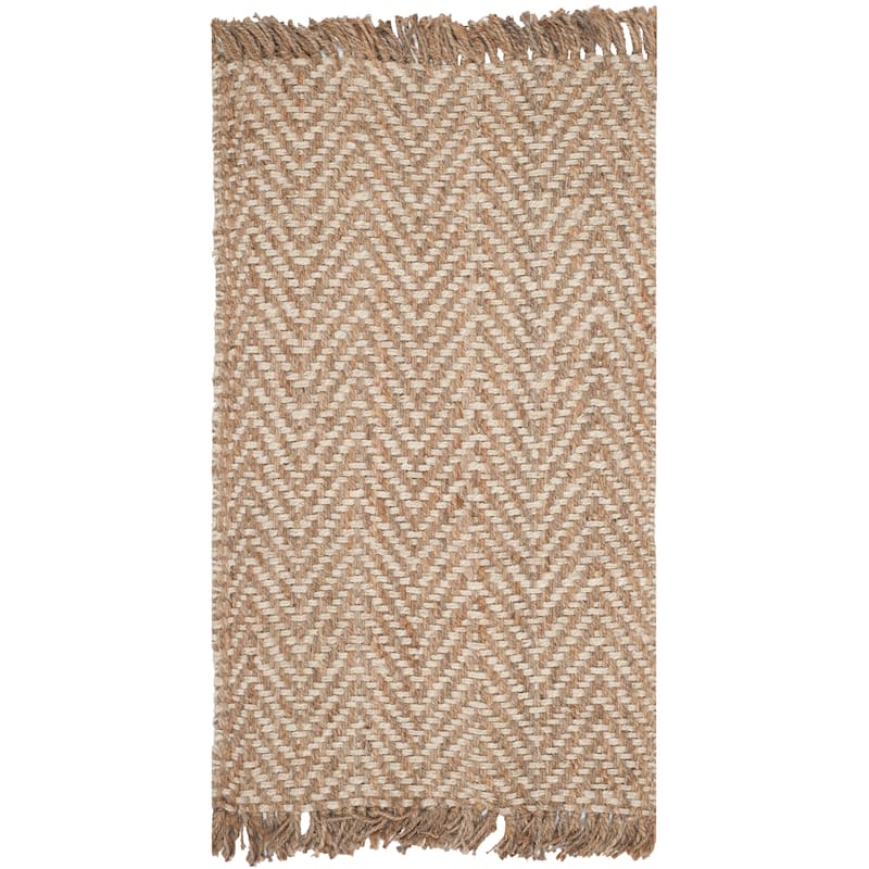 SAFAVIEH Handmade Natural Fiber Atlandida Casual Chevron Jute Rug