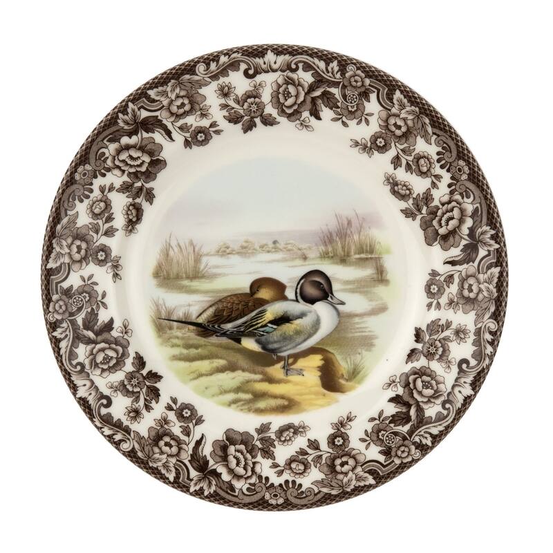 Spode Woodland Salad Plate - Assorted Animals - 8 Inch - Pintail