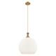 Option Brushed Brass / Matte White Shade