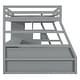 preview thumbnail 12 of 44, Full Size Loft Bed Kids Bed with Drawers ,Shelves and Desk