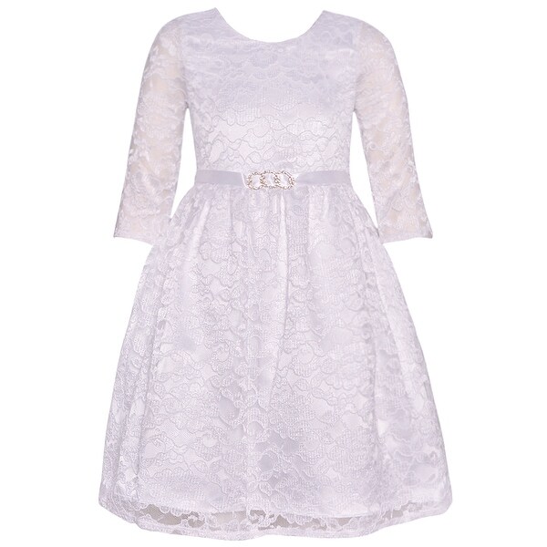 chantilly place floral embroidered dress