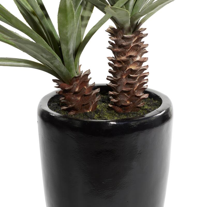 Black Fiberglass Contemporary Artificial foliage