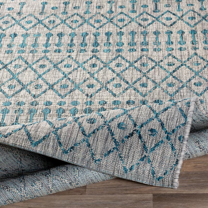 Livabliss Elpida Indoor/ Outdoor Moroccan Stripe Area Rug