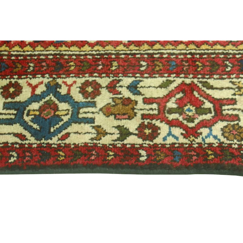 Fine Vintage Distressed Subbooh Red/Beige Runner - 3'4" x 9'2"
