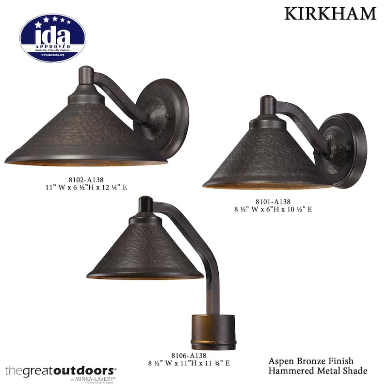 The Great Outdoors 1 Light 6" Height Dark Sky Compliant Outdoor Wall
