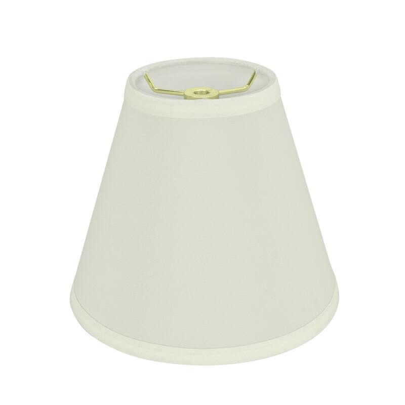 Aspen Creative Hardback Empire Shaped Spider Construction Lamp Shade in Off White (4" x 8" x 7")