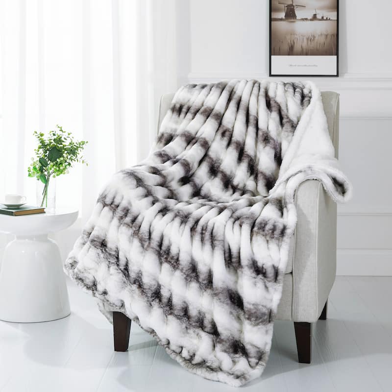 Decorative Soft FauxFur Shar Pei Throw