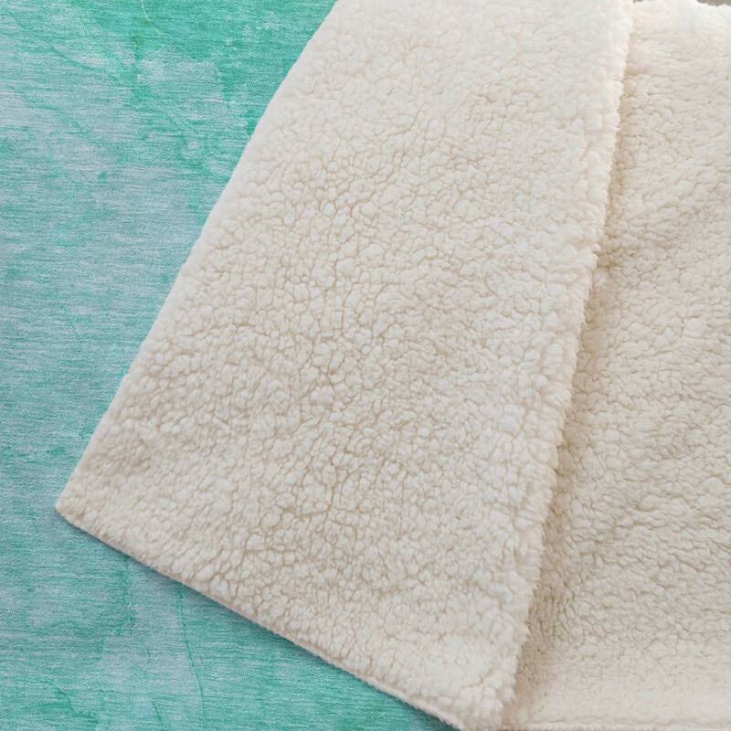 Premium Machine Washable Abstract Contemporary Sherpa Throw Blanket