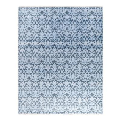 Ikat One-of-a-Kind Hand-Knotted Area Rug - Brown, 8' 1" x 10' 5" - 8' 1" x 10' 5"