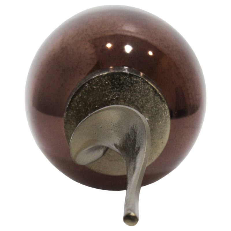 Sophisticated Glass Table Vase with Metal Topper - Gunmetal & Metallic