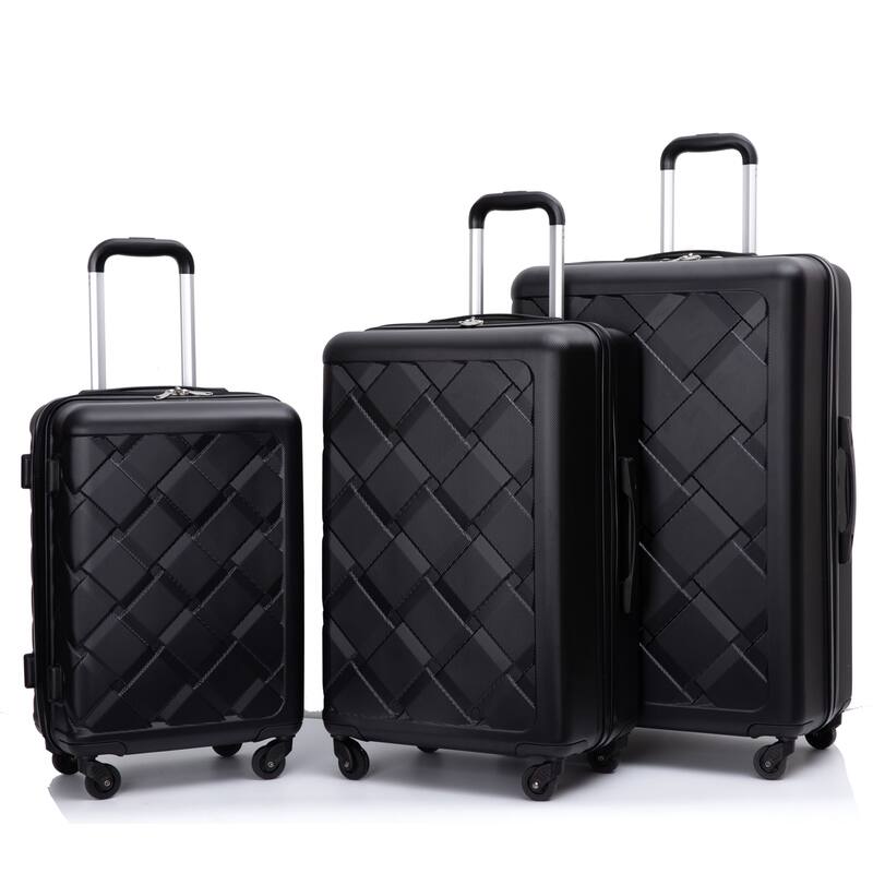 Hardshell Suitcase with Spinner Wheels ABS Luggage Sets Lightweight Durable Suitcase