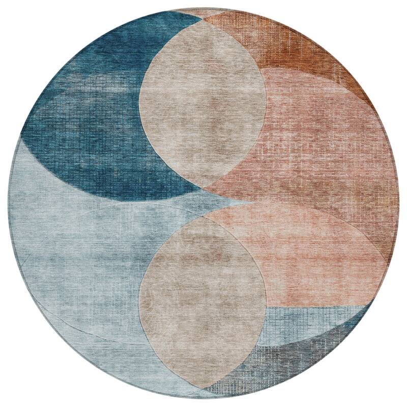 HomeRoots Geometric Transitional Rectangle Outdoor Rug