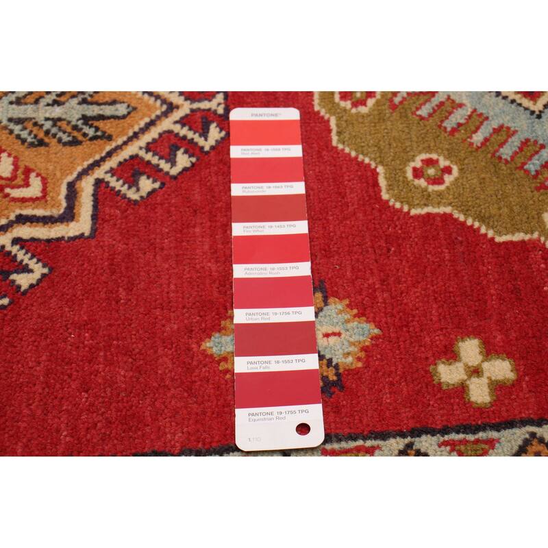 ECARPETGALLERY Hand-knotted Finest Ghazni Red Wool Rug - 2'10 x 9'6