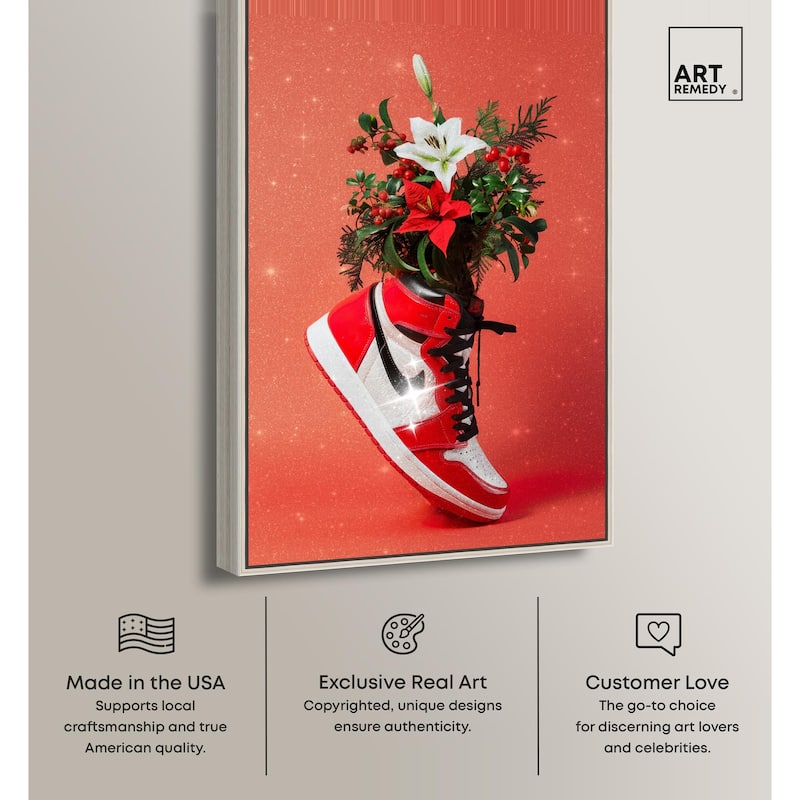 Holiday Sneaker Canvas by Art Remedy