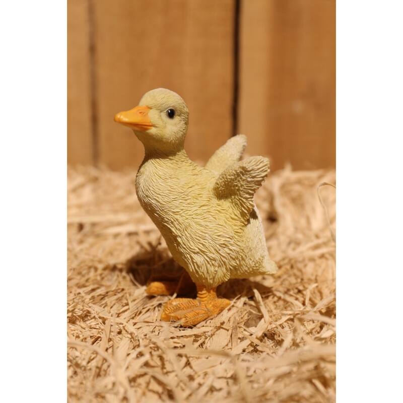 Little Duckling Outdoor Garden Statues - 4.5" - Set of 2