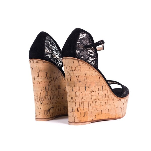 cork bottom platform sandals
